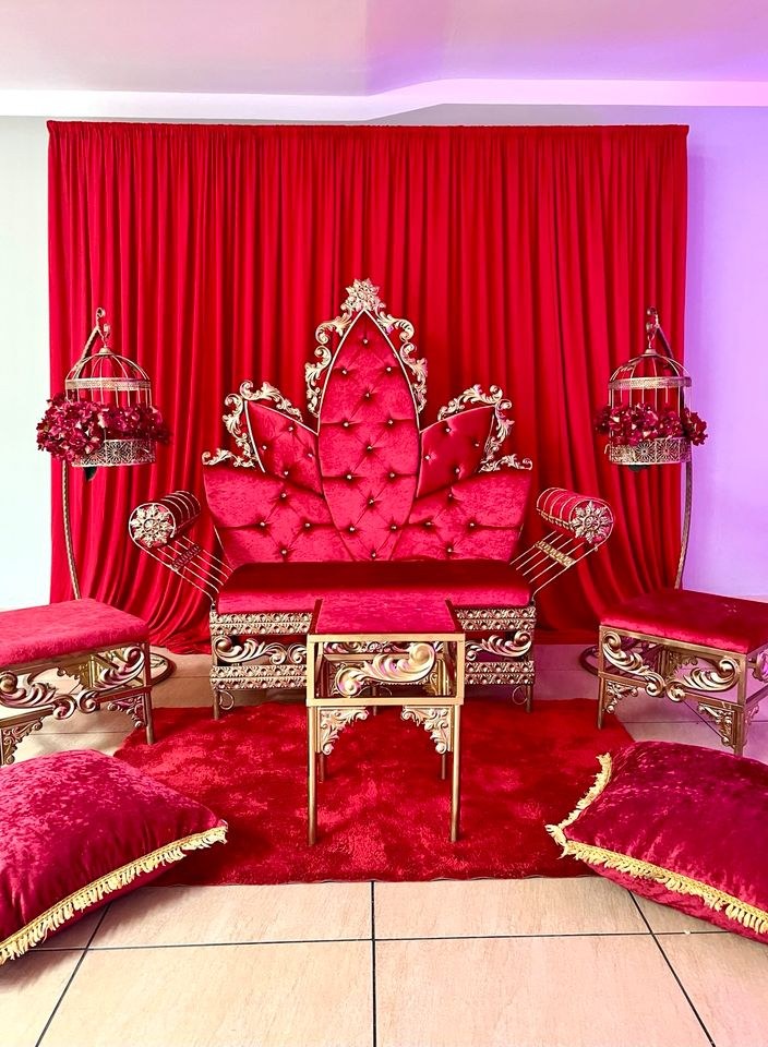 Deko Henna Bordo Thron Kina Taht mieten in Gelsenkirchen – 3