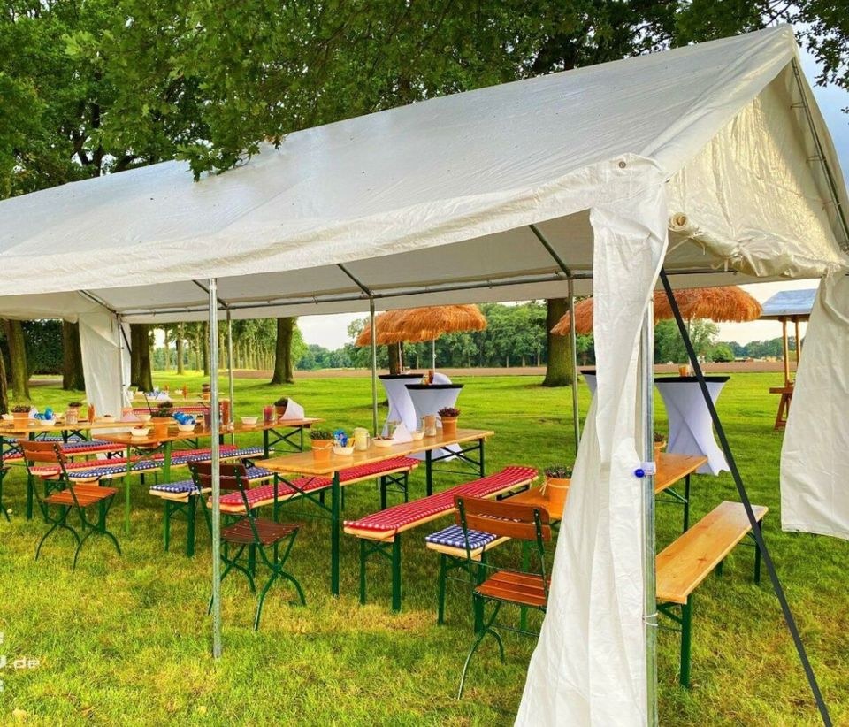 Zelt Festzelt 4m x 8m FTF mieten bei FTF Events – für große Feiern