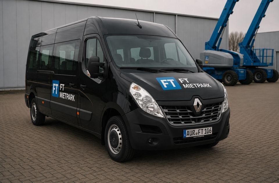 Renault Master 9 Sitzer mieten bei FT Mietpark – für Gruppe & Team