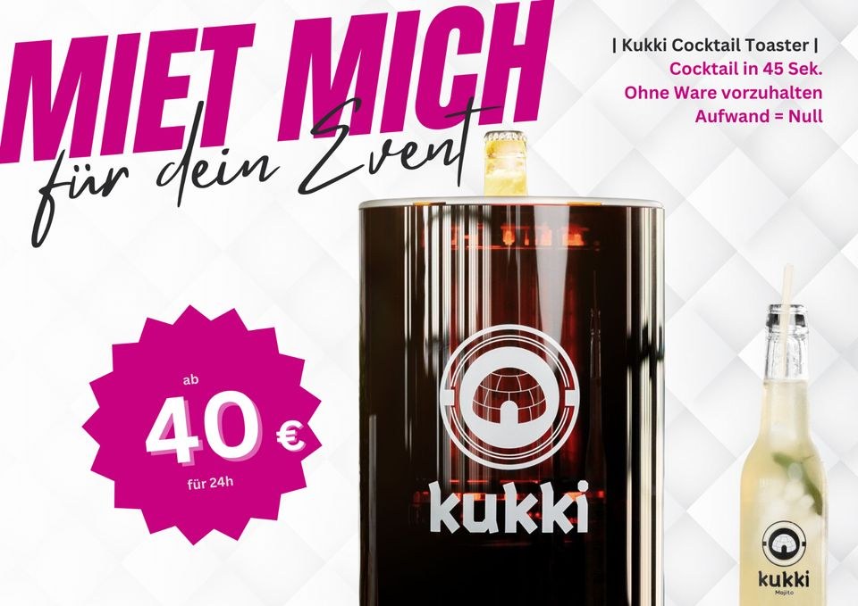 KUKKI Cocktail Toaster mieten bei T.F. – Gastro-Küche auf Zeit