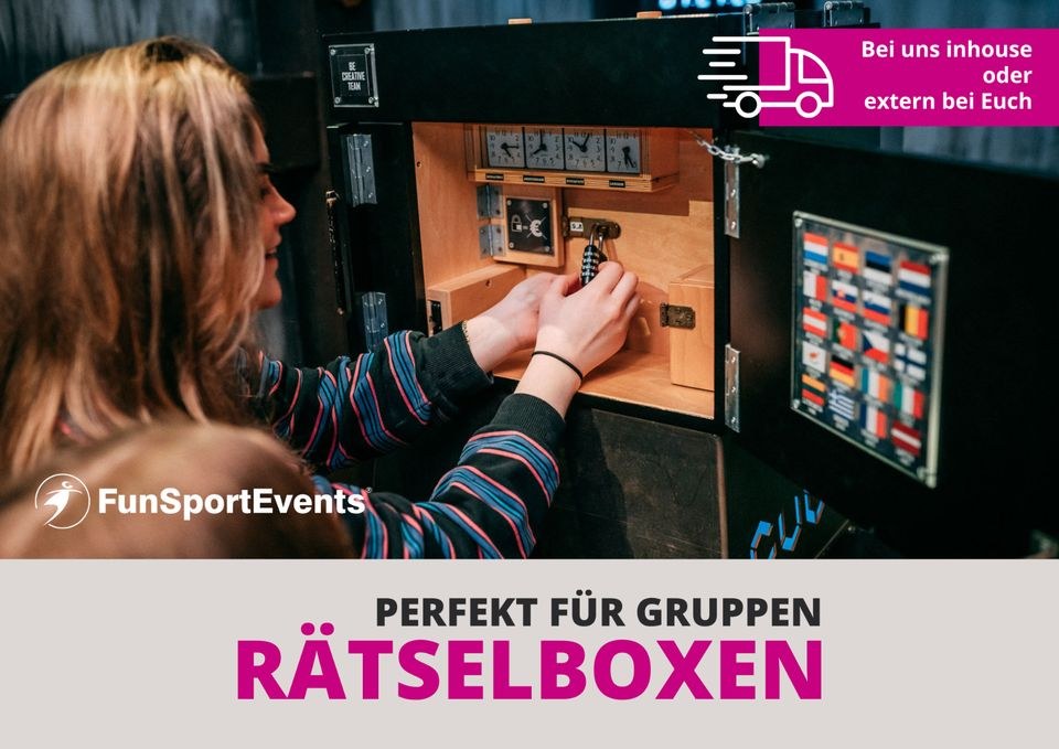 The Cube Rätselboxen Escape Boxen mieten bei T.F. – Party-Sound