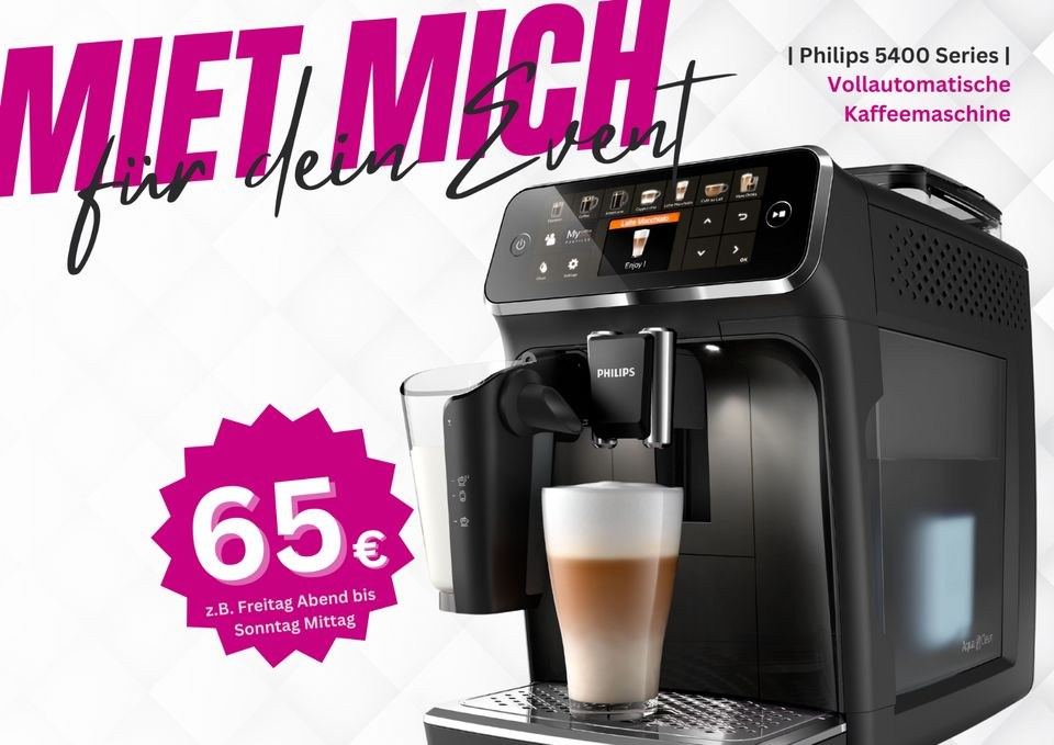 Philips 5400 Vollauto Espresso Kaffeemaschine N mieten bei T.F.