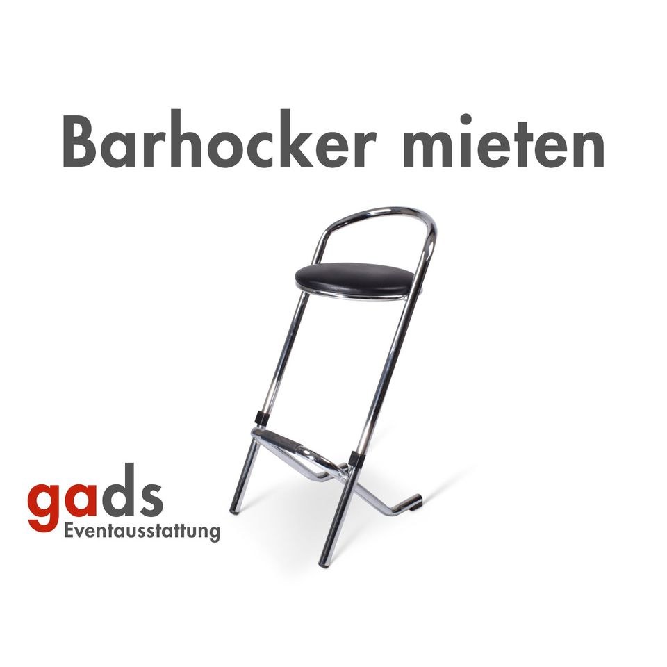 Barhocker schwarz 75 Stück pro mieten in Mülheim (Ruhr)