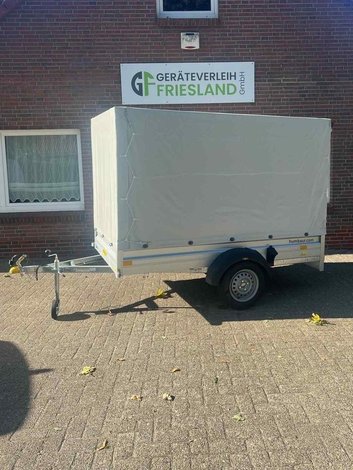 Plananhänger 750 Kg 2,50 m Innenmaß Humbaur mieten in Sande – 2