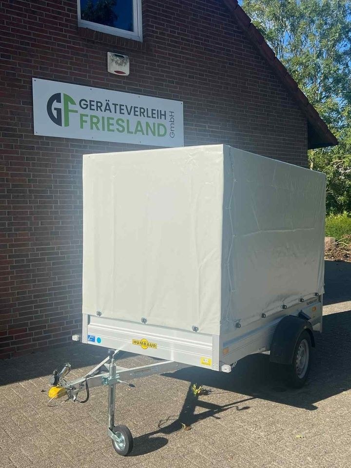 Plananhänger 750 Kg 2,50 m Innenmaß Humbaur mieten in Sande