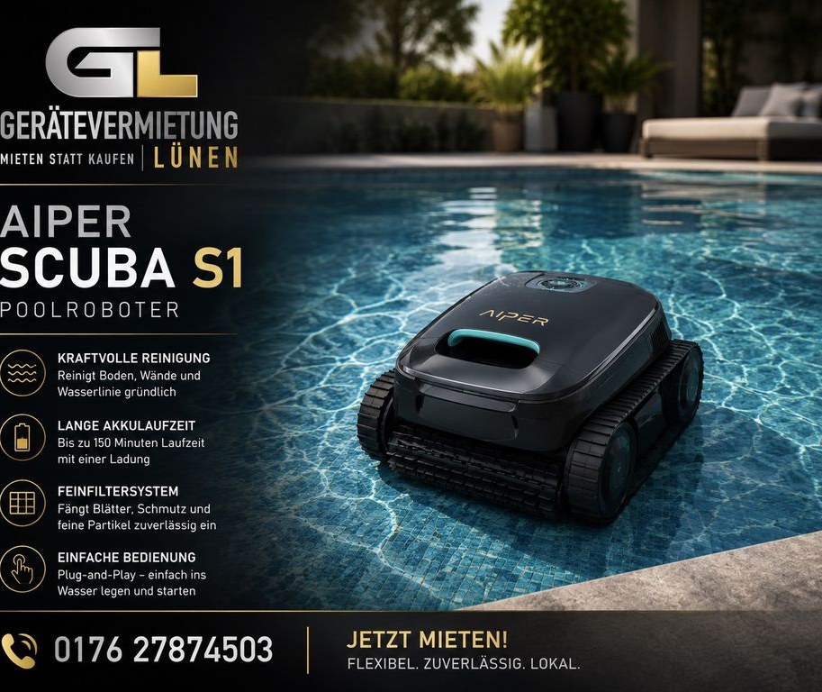 Poolroboter mieten bei Geräteverleih Lünen – Profi-Werkzeug auf Zeit