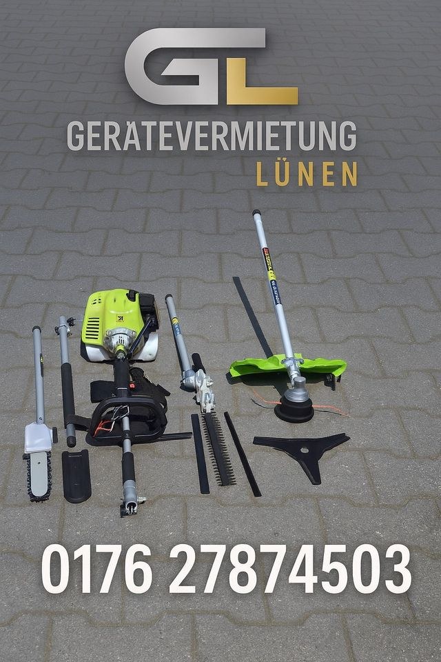 Hochentaster Rasentrimmer Heckenschere mieten bei Geräteverleih Lünen