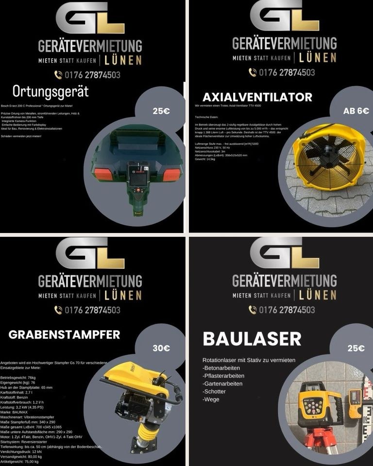 Bautrockner Luftentfeuchter mieten bei Geräteverleih Lünen – 3