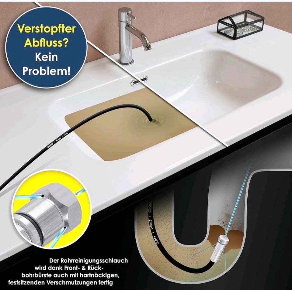 Rohrreinigungschlauch Abflussreinigen mieten bei Geräteverleih Raaz – 4