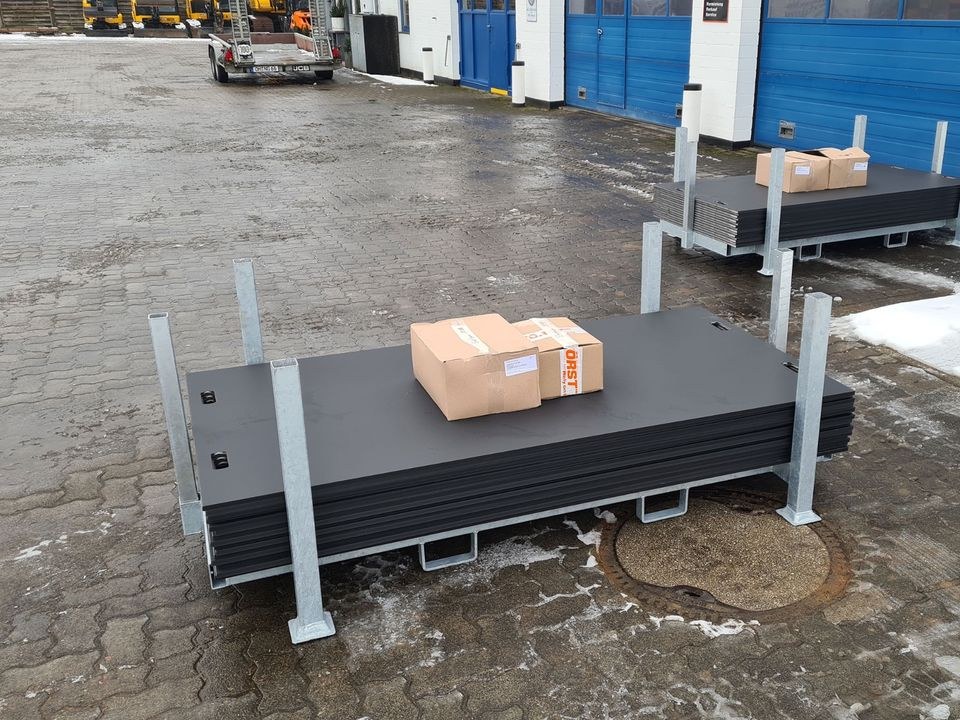 Fahrplatten Bodenschutzplatten mobile Baustraße mieten – 2