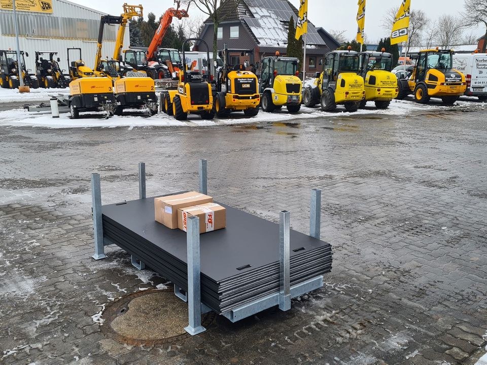 Fahrplatten Bodenschutzplatten mobile Baustraße mieten – 3