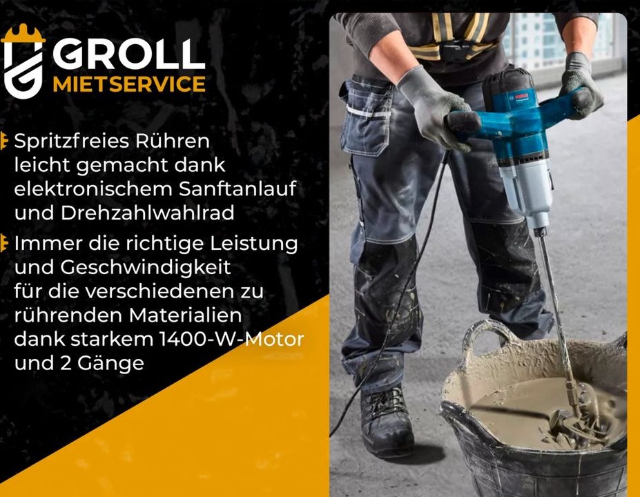 Bosch Rührwerk mieten bei Groll – für Fundament & Mauer – 2