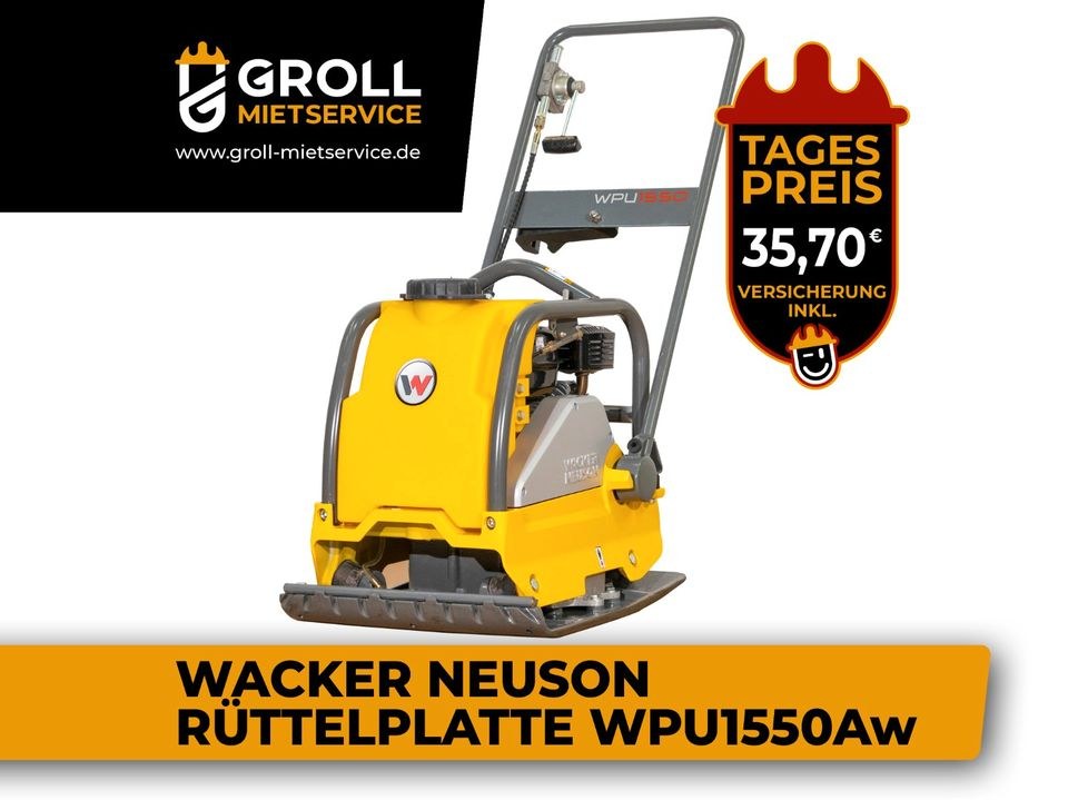 Rüttelplatte mieten bei Groll – für Pflaster & Terrasse