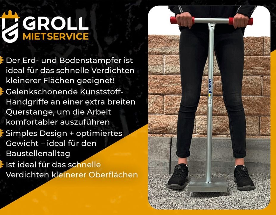 Probst Handstampfer mieten bei Groll – für Gräben & enge Stellen – 2