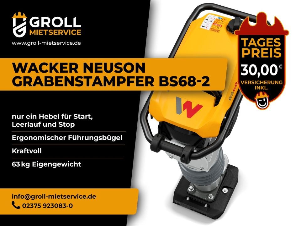 Grabenstampfer Stampfer Frosch mieten bei Groll – 2