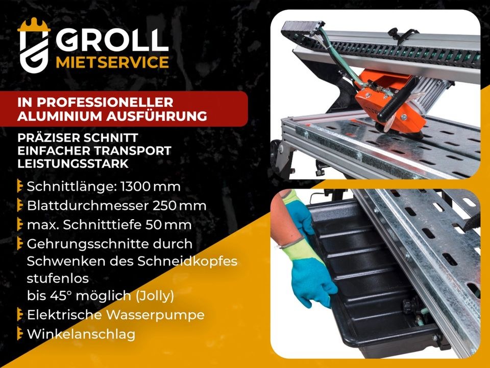 Gölz Nassschneidemaschine mieten bei Groll – für Pflaster & Fliesen – 2