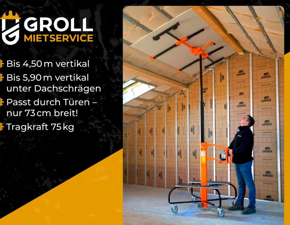 Levapano Gipsplattenlift Trockenbaulift mieten bei Groll – 2