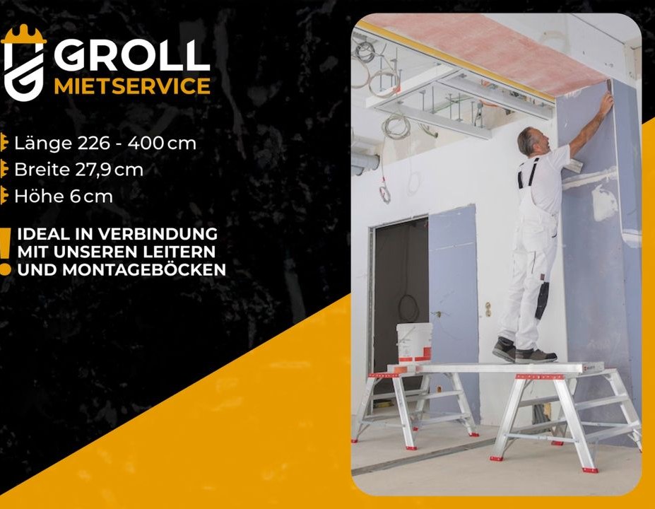teleskopierbare Alubohle mieten bei Groll – Profi-Werkzeug auf Zeit – 2