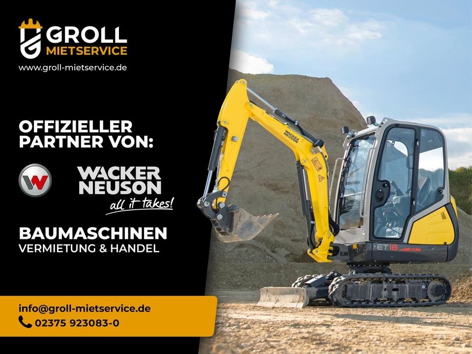Baumaschinen mieten bei Groll – für Garten, Einfahrt & Fundament