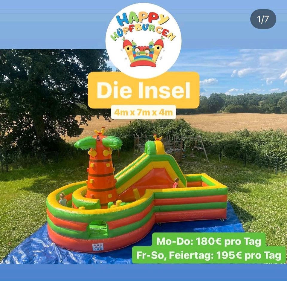 Hüpfburg Insel mieten in Gadebusch – Hüpfspaß für jede Feier