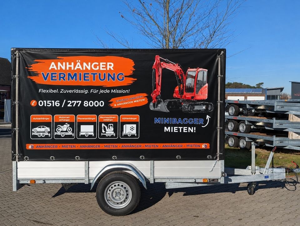 Planenanhänger mieten in Gladbeck – für Umzug, Garten & Transport