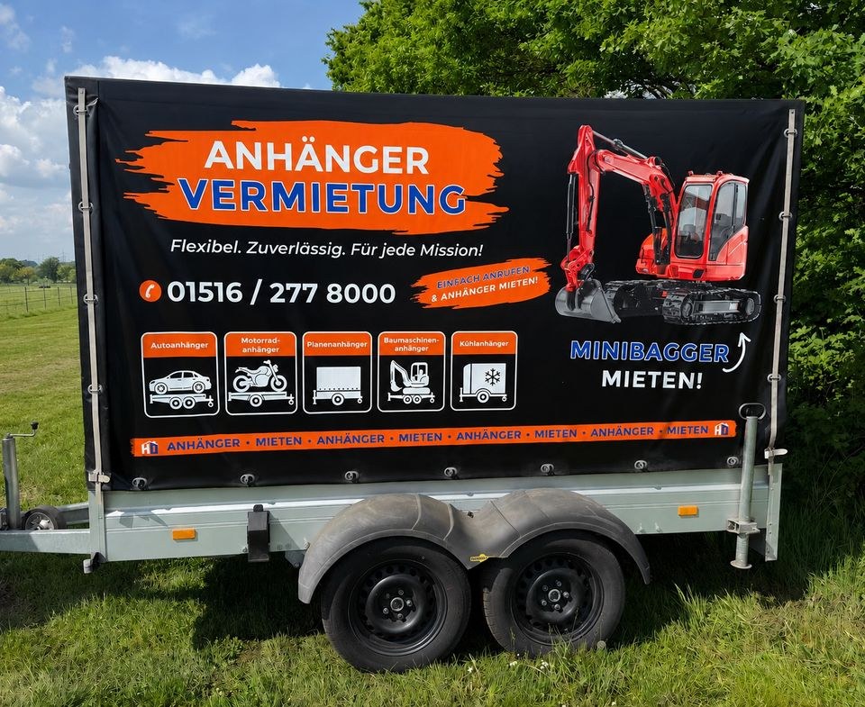 Planenanhänger mieten in Gladbeck – für Umzug, Garten & Transport