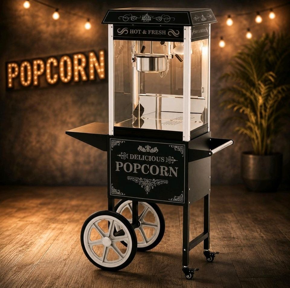 Popcornmaschine Popcorn mieten bei Hellu Event – für Fest & Ausschank