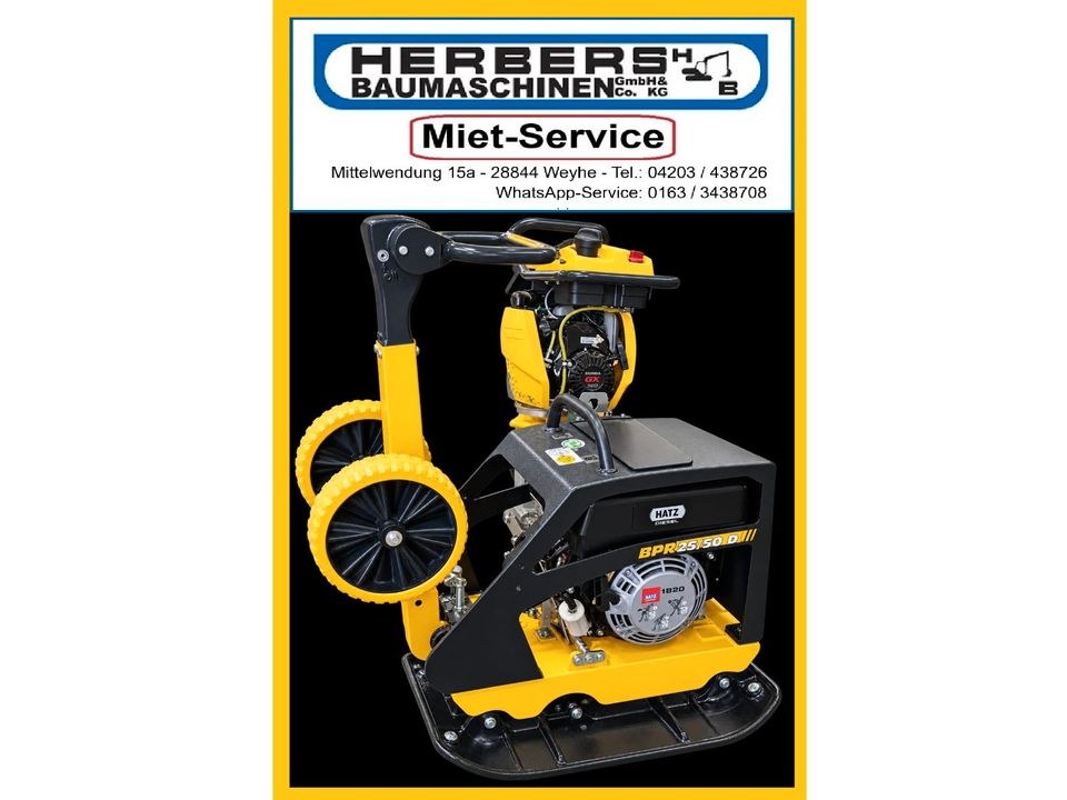 Rüttler Bomag BPR 25 50D 155kg mieten bei Herbers Baumaschinen