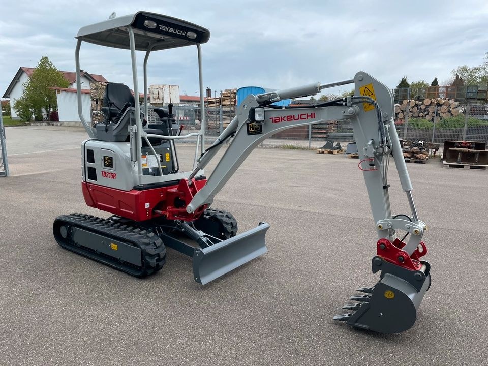 Takeuchi TB215 R MS01 1,6 to Kurzheck Minibagger mieten in Bibertal – 2