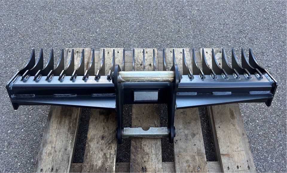 Baggerrechen 125 cm MS01 Symlock Minibagger 1 2 mieten in Bibertal – 3