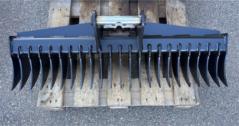 Baggerrechen 125 cm MS01 Symlock Minibagger 1 2 mieten in Bibertal – 2