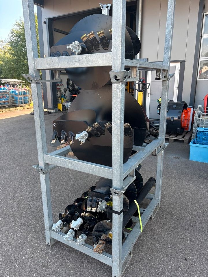 Erdbohrer Bohrgerät Minibagger MS01 MS03 MS08 mieten in Bibertal – 3