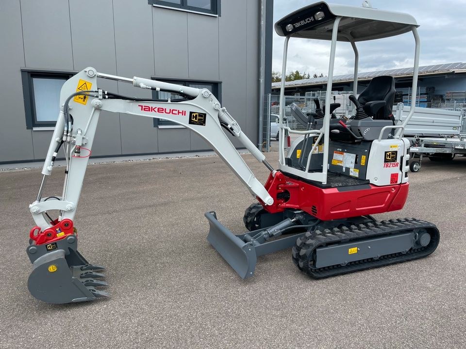 Takeuchi TB215 R MS01 1,6 to Kurzheck Minibagger mieten in Bibertal