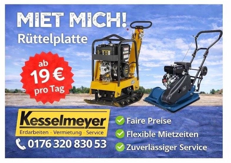 Rüttelplatte mieten in Paderborn – für Pflaster & Terrasse