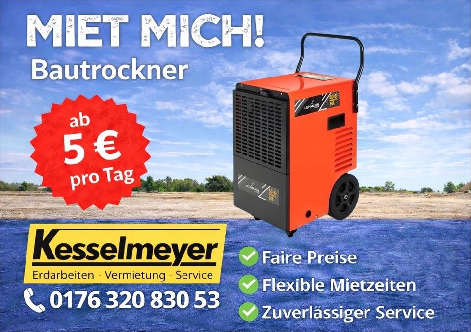 Bautrockner Luftentfeuchter mieten in Paderborn