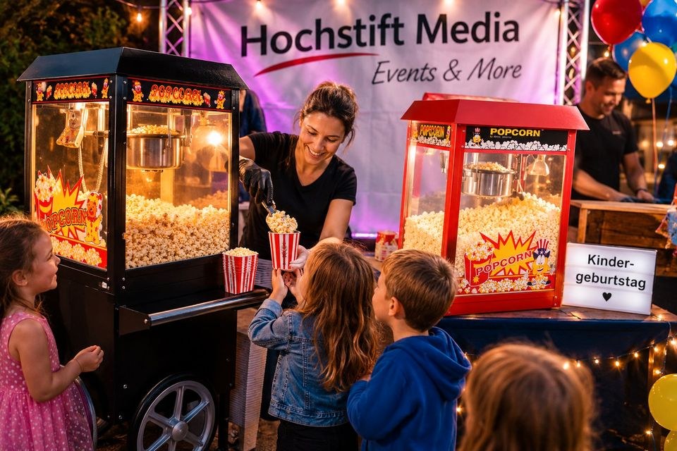 Perfekt jedes Popcornmaschine mieten bei HochstiftMedia – 3
