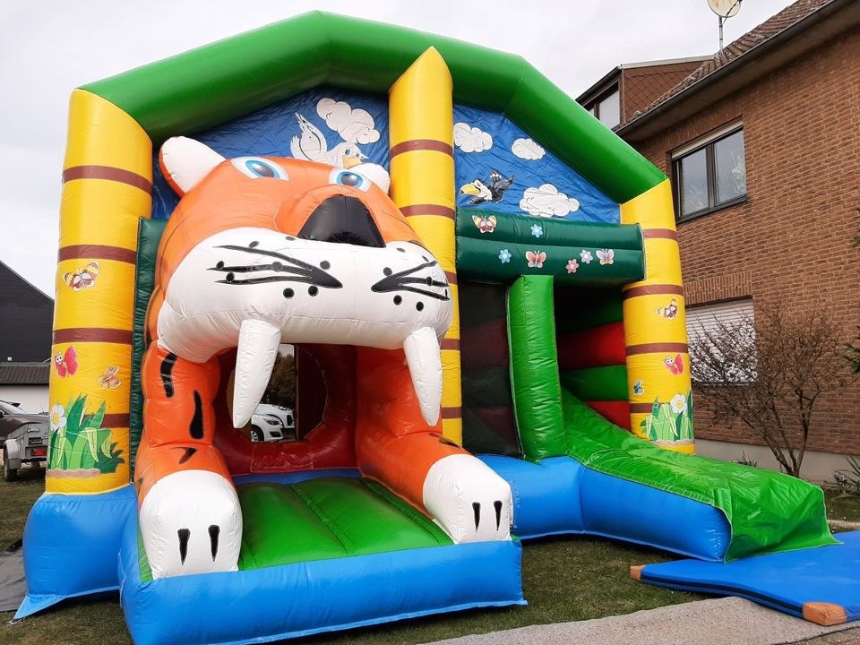 Hüpfburg Tiger XL Selbstabholerpreis mieten bei Thomas