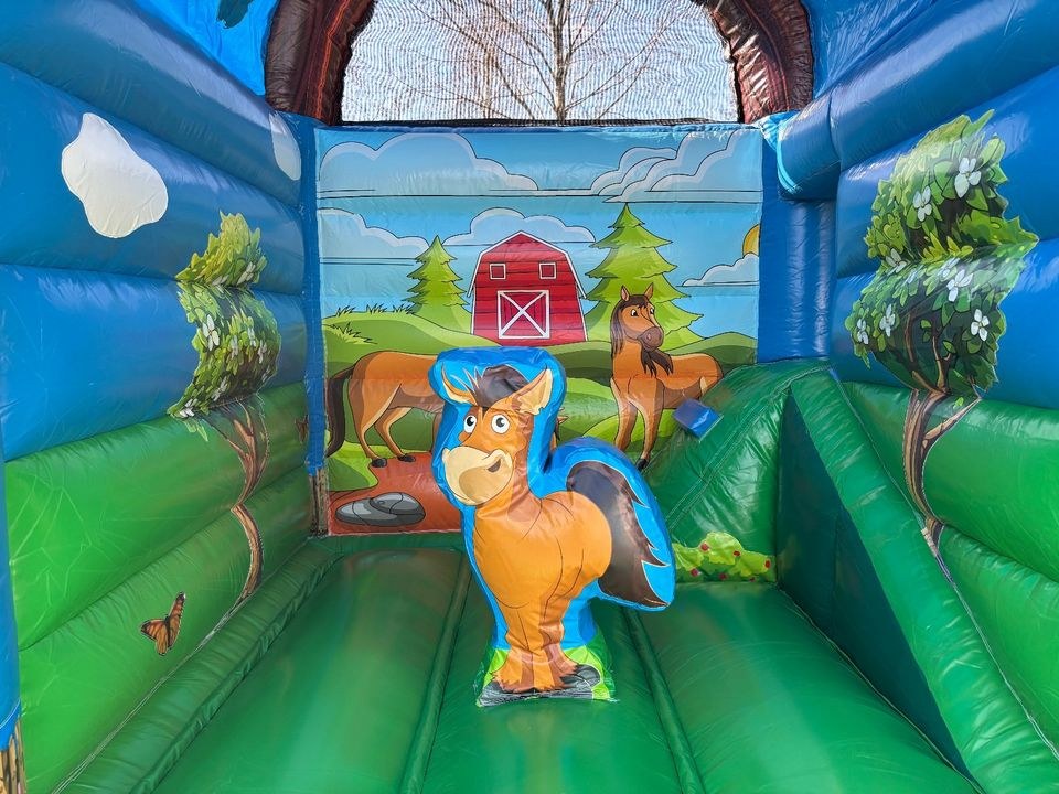 Hüpfburg Ponyhof Rutsche Pony Wochenendmiete Fr mieten bei Thomas – 2