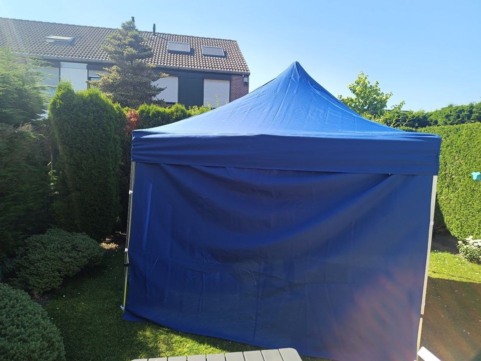 Pavillon 3x3 6 x Wasserballast 4 Seiten mieten bei Thomas – 2