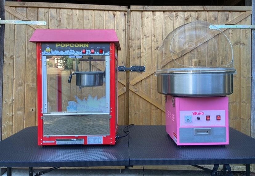 Popcornmaschine Zuckerwattemaschine Hüpfburg mieten