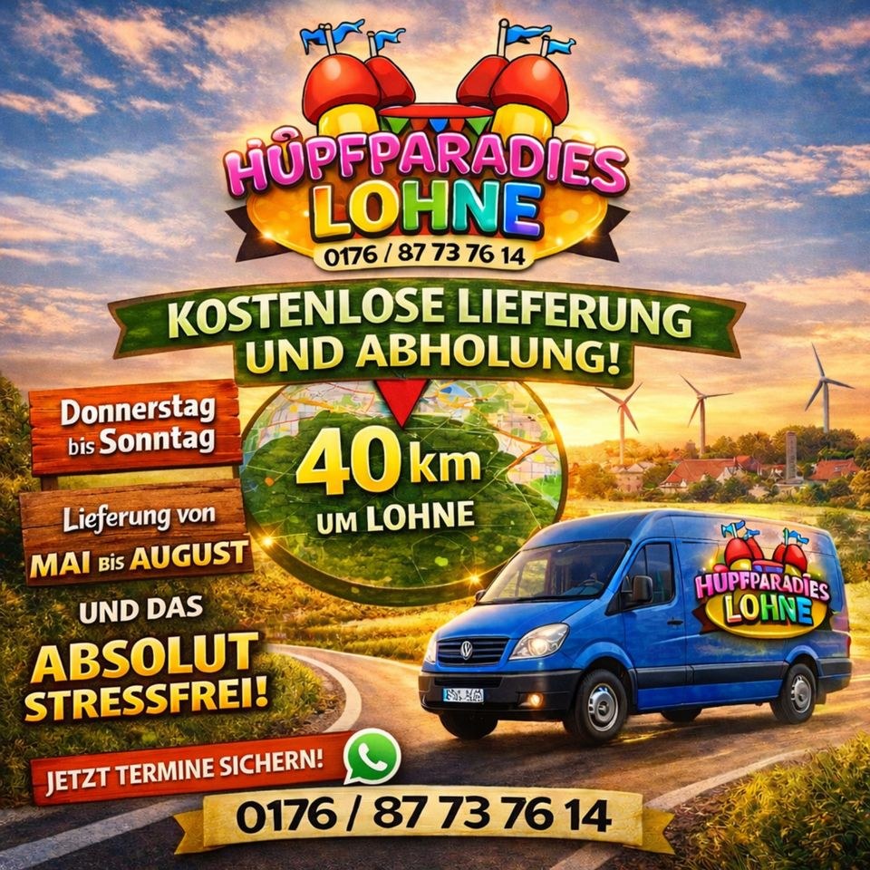Hüpfburg KOSTENLOSE LIEFERUNG mieten in Lohne (Oldenburg)