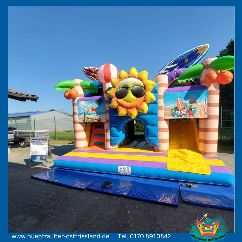 Hüpfburg Beachparty Multiplay mieten in Aurich