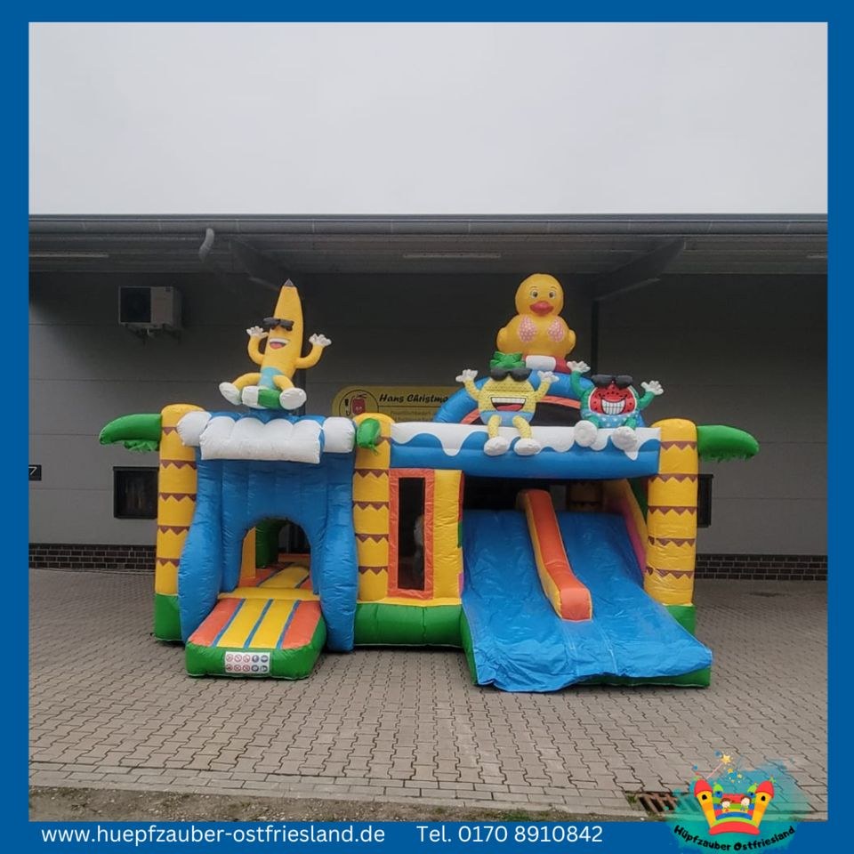 Hüpfburg Doubleslide Sommerparty mieten in Aurich – 3