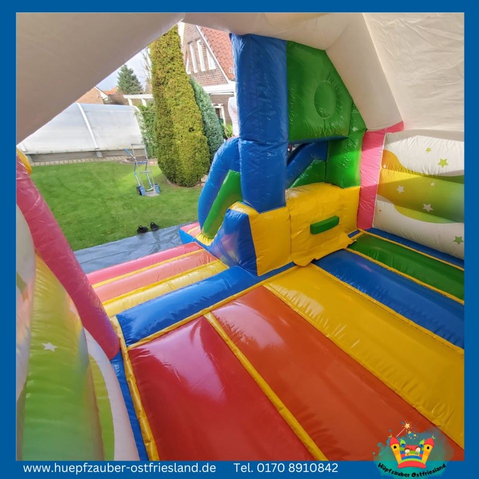 Einhorn Slide Combo Hüpfburg mieten in Aurich – 2