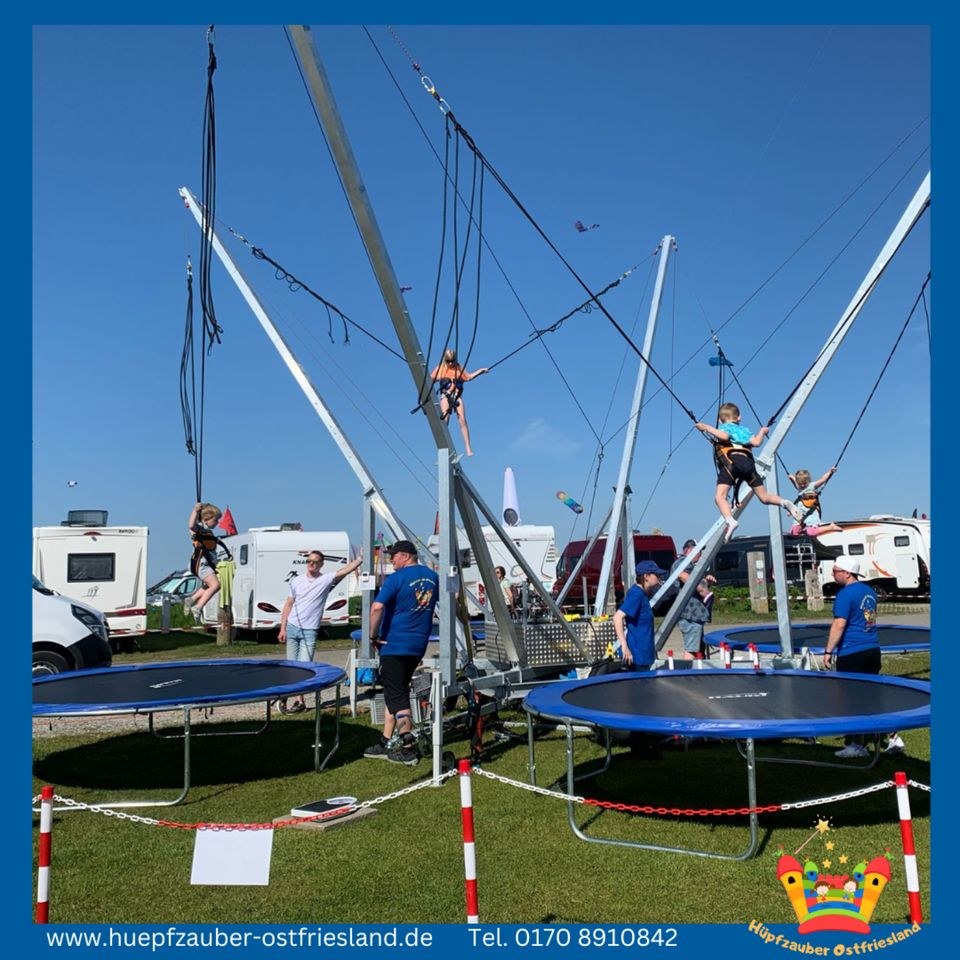 Bungee Trampolin 6,5m mieten in Aurich – für Kinderfest & Feier