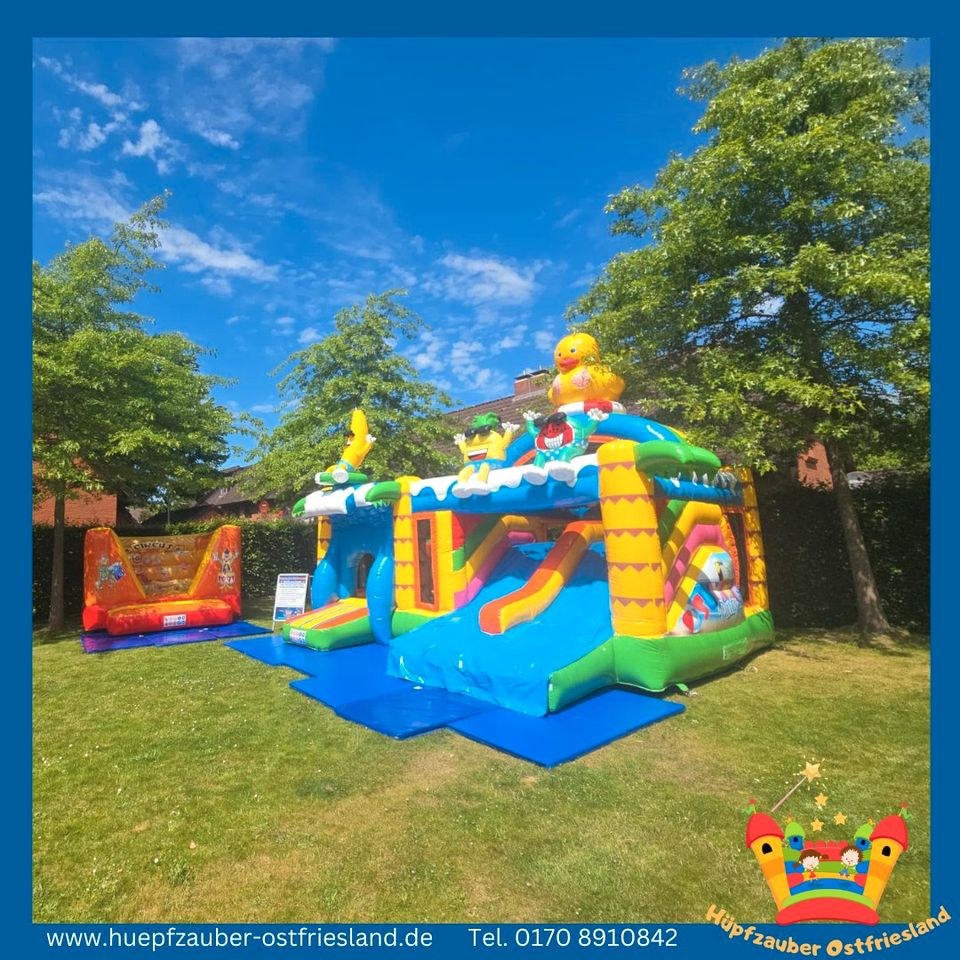 Hüpfburg Doubleslide Sommerparty mieten in Aurich – 2