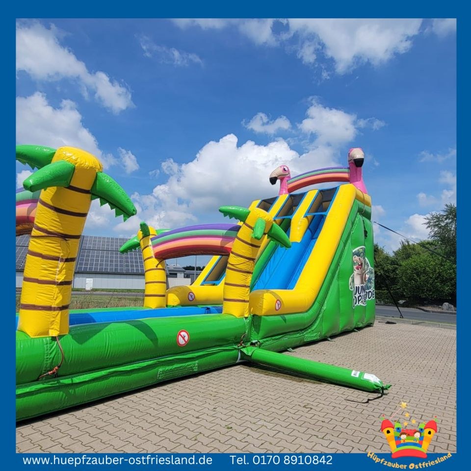 Drop Slide Flamingo Wasserrutsche mieten in Aurich – Spaß für Kinder – 4