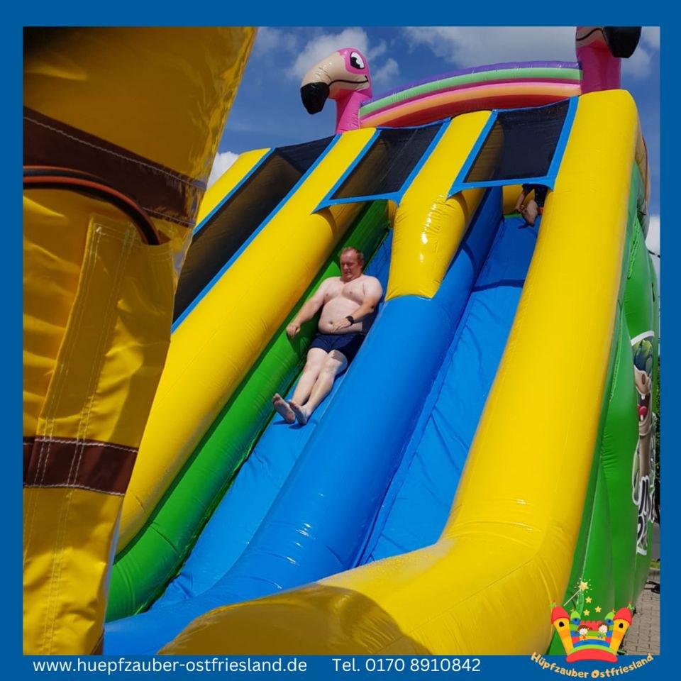 Drop Slide Flamingo Wasserrutsche mieten in Aurich – Spaß für Kinder – 3