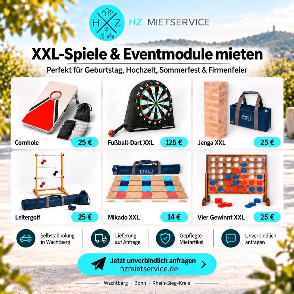 XXL Spiele mieten bei HZ Mietservice – für Kinderfest & Feier