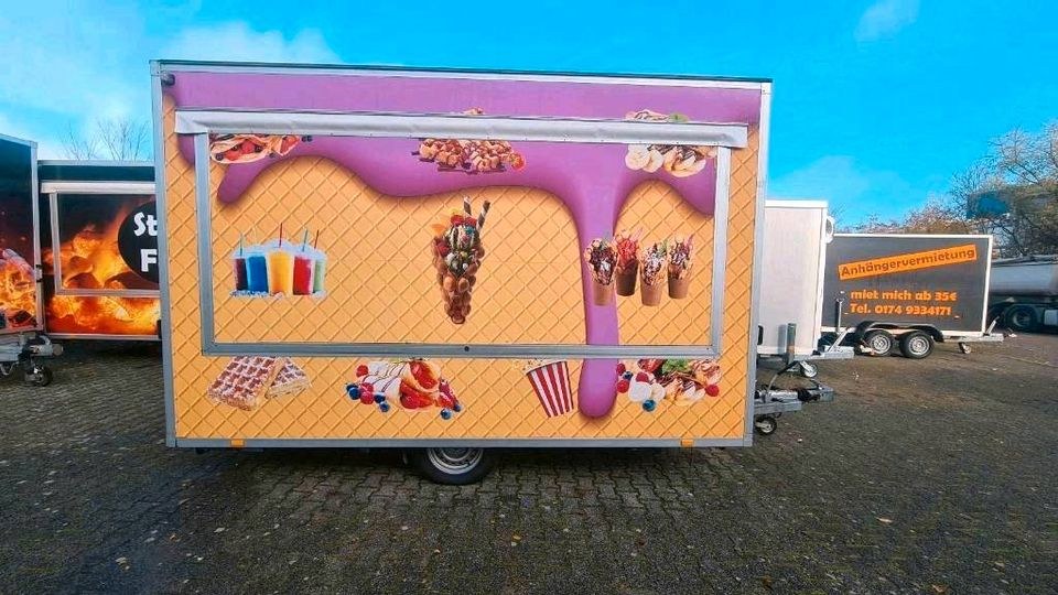 Sweet Food Anhänger Crêpes Wagen Belgische mieten in Groß-Gerau – 4